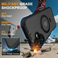 thumbnail image 3 of Allytechgroup iPhone 16 Case Magsafe, Mangetic Back Cover Wireless Charging Support Kickstand Ring Holder Anti-Scratch Phone Case for Apple iPhone 16, Black, 3 of 6