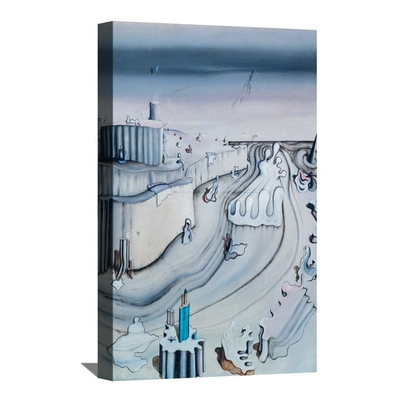 Yves Tanguy Painting Art Print Promontory Palace Framed Canvas Art Wall Art