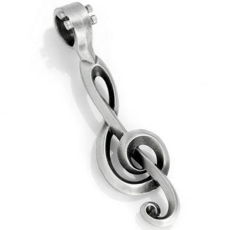 Treble Clef Music Note Necklace Pendant By Bico Australia