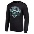 thumbnail image 2 of Men's Starter Black Philadelphia Eagles Retro Long Sleeve Graphic T-Shirt, 2 of 3