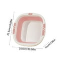 thumbnail image 4 of PPgejGEK Collapsible Wash Basin, 25.5x25x10cm/10x10x3.94in Folding Dish Pan for Kitchen Sink Camping, Portable Bucket for Laundry Barbecue Preparation Foot Bath Cleaning, 4 of 9