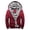 01 Red, variant on guisaled Mens Winter Hoodies Thick Warm Sherpa Lined Hooded Jacket Zipper Up Patchwork Casual Heavyweight Fleece Sweatshirts