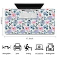 thumbnail image 5 of Long Mouse Pads for Desk,Pioneer Flower Floral Print Pattern Desk Mats on Top Of Desks, Desk Mouse Pad Extra Large with 3mm Non-Slip Base and Stitched Edge for Gaming,Office,Work,Home 47.3"x23.6", 5 of 6
