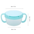 thumbnail image 2 of Tasse à Collation, Bol Alimentaire Anti-Déversement à Double Poignée Sans BPA, Contenant à Collation, Petits Pots de Rangement Réutilisables, Couvercles Hermétiques Résistants aux Fuites [Bleu], 2 of 9