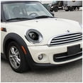 thumbnail image 2 of Mini Cooper Black Clear LED Bar DRL Halo Ring Projector Headlights Pair, 2 of 2