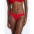 thumbnail image 3 of Joyspun Women's Lace Thong Panties, 3-Pack, Sizes XS-3XL, 3 of 9