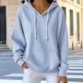 thumbnail image 6 of Qiggri Womens Striped Hooded Sweatshirt,Soft Casual Long Sleeve Pullover,Oversized Hoodie with Pocket for Daily Wear, 6 of 6