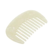 Unique Bargains Hair Comb Wide Tooth Anti-Static Pocket Size Comb for Thick Curly Hair Detangling Comb Mermaid White