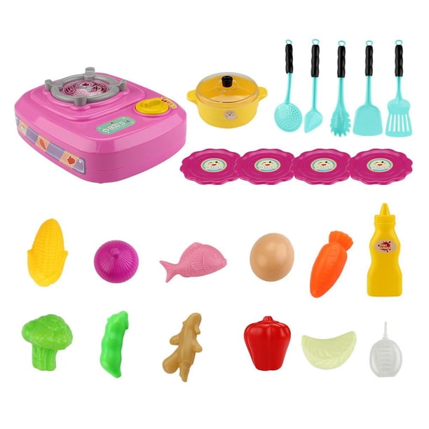 Juego de cocina con salida de agua para niños y niñas, juego de simulación, utensilios de cocina, juguetes para interiores