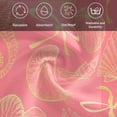 thumbnail image 6 of Ocean Conch Shell Cloth Napkins, Coastal Seahorse Coral Bows Retro Pink Washable and Reusable Dinner Napkins Set of 4, Table Napkin for Kitchen Party Birthday Wedding Hotel Housewarming 20"x20", 6 of 9
