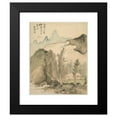 thumbnail image 2 of Tsubaki Chinzan 12x14 Black Modern Framed Museum Art Print Titled - Hut Amidst the Trees (1847), 2 of 5