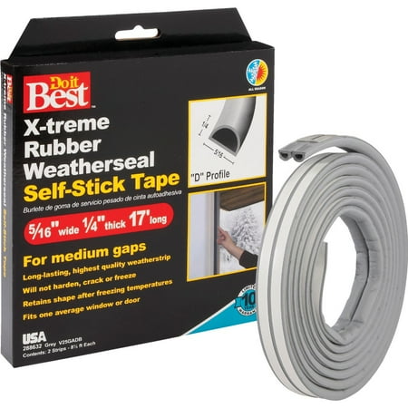 

Do It Best Grey 17 5/16\ Rubber Weatherstrip
