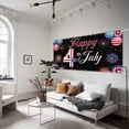 thumbnail image 5 of Banner del 4 de julio, telón de fondo, letrero, decoraciones para fiestas patrióticas del Día de la Independencia, 5 of 5