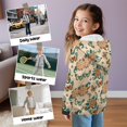 thumbnail image 6 of FKELYI Art Boho Floral Butterfly Print Zip Up Hoodies for Kids Fall Sweatshirt Jacket Boys Girls Winter Activewear Top Cosy Hooded Clothes with Pockets, L, 6 of 7