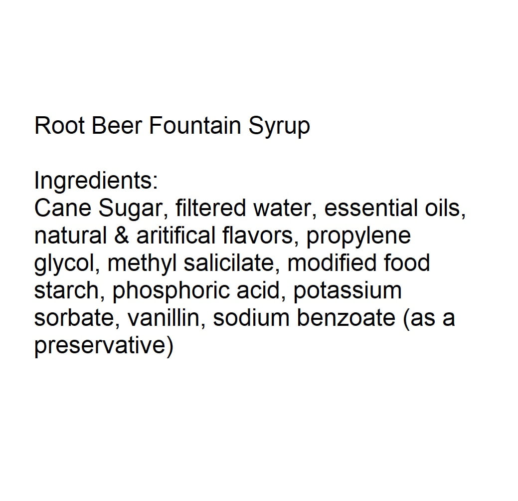 Willtec Root Beer Bag In Box Soda Syrup 5 gal.  Made with Pure Cane Sugar.