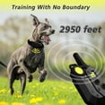 thumbnail image 3 of PATPET Dog Training collar, 3000 ft Range 16 Training Levels Dog Shock Collar with Remote Control(15-150lbs) Waterproof 100% Safe E Collar for Large Breed for Dogs Black and Green, 3 of 5