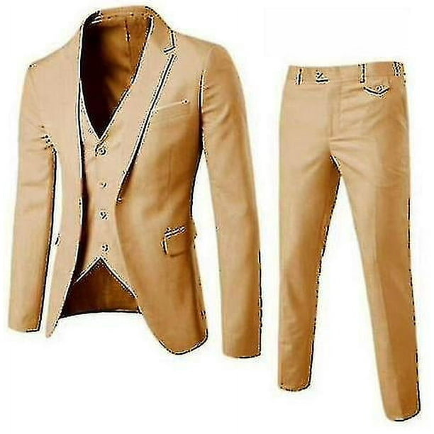 Traje de hombre Casual de negocios Traje de 3 piezas Blazer Pantalones Chaleco El mejor regalo