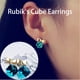 thumbnail image 2 of Pendientes Azul Diseño América Tendencia Cristal y Pendientes Señoras Europa, 2 of 4