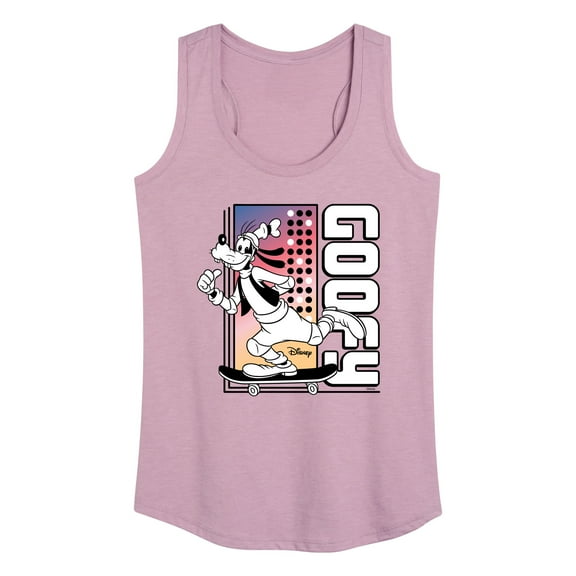 Disney - Mickey & Friends - Goofy Skateboarding Away - Women's Racerback Tank Top
