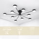 thumbnail image 3 of Lampara de techo estilo industrial hierro forjado lampara downlight ilios innova  10 + 1 luces, 3 of 9