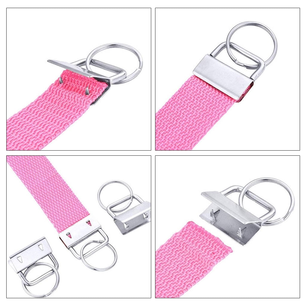 ZPAQI 1 Set 0.98In Key Fob Hardware for Wristlet Key Chain Making Supplies 49Pieces