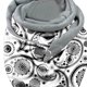 thumbnail image 3 of Chales bufandas inhesivas de moda cálido chic impresión moda botón de moda cachemir suave triángulo felpa teatros bufanda supermercados d crucer gris y blanco Soledad Chales envuelven las bufandas, 3 of 5