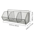 thumbnail image 2 of unbranded Estante Negro De Metal Para Cocina Montaje En Pared Con Compartimentos Para Especias, 2 of 8