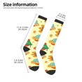 thumbnail image 2 of Balery Colorful Outer Space Printed Novelty Socks Men's Women's Crew Socks Sports Socks Knee High Socks Cotton Socks Quirky and Cool Socks, 2 of 9