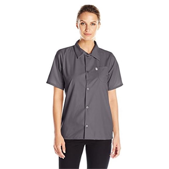 Vtex 0920-6509 Chemise Utilitaire pour Femmes à Fils Rares 5 Boutons, Olive - 5TG