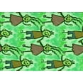 thumbnail image 1 of Ahgly Company Indoor Rectangle Patterned Dark Lime Green Area Rugs, 7' x 9', 1 of 6