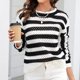 thumbnail image 5 of Puntoco Suéter Mujer Bloque De Color Suéteres De Manga Larga De Gran Tamaño Otoño Invierno Casual Suelto Cuello Redondo Suéter De Punto Acanalado Liquidación De Navidad Puntoco Puntoco-1247, 5 of 9