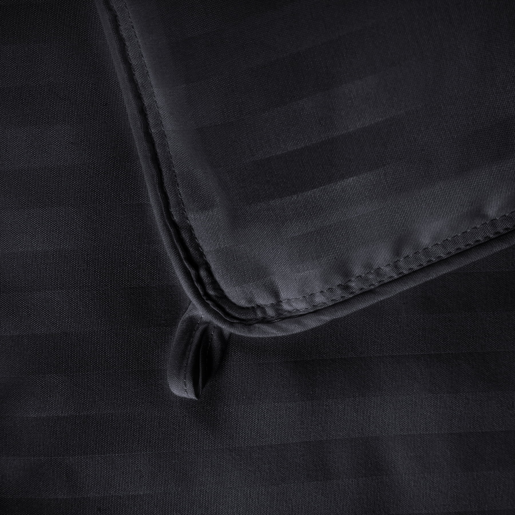 Superior Striped Down Alternative Comforter, King, Black