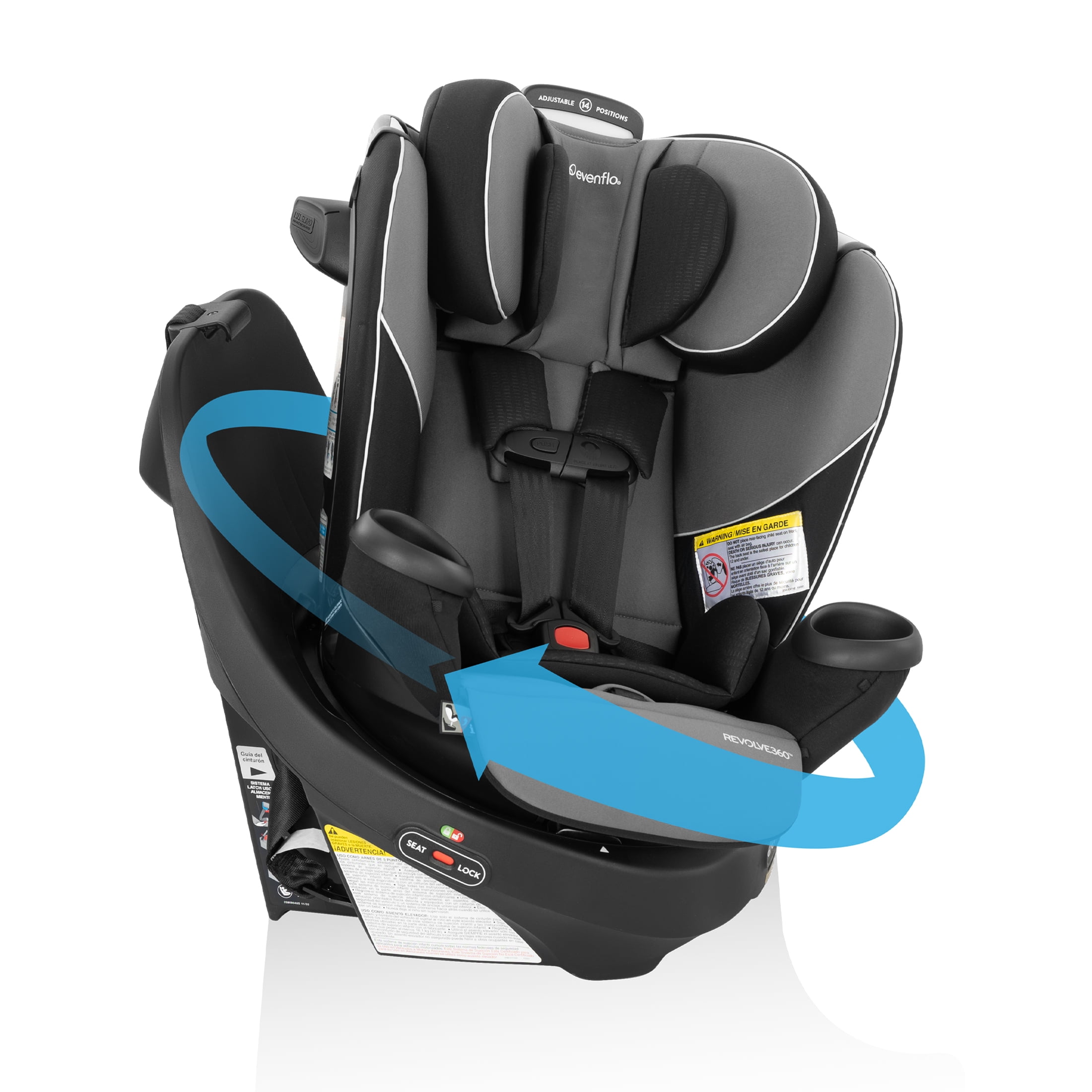 Evenflo® Revolve360™ Rotating All-In-One Convertible Car Seat (0-12 Years), Evenflo Revolve360 Car Seat