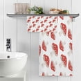 thumbnail image 5 of Dreamtimes Red Mushroom Soft Cotton Towel Sets 2 Piece, 1 Bath Towel 1 Hand Towel Quick Dry Highly Absorbent Bath Towels Washcloths for Bathroom, Gym, Hotel, and Spa, 5 of 7
