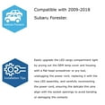 thumbnail image 3 of Red Lens Rear Bumper Reflector Lenses For 2009-2018 Subaru Forester, OE-Spec LH RH Assembly, 3 of 7