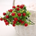 thumbnail image 4 of 10 Uds. Ramo de pimiento Artificial, ramo de Chile falso, frutas de simulación, manojo de pimienta, planta falsa de plástico para decoración de fiesta en casa y oficina, 4 of 5
