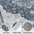 thumbnail image 6 of CHITOOMA 5'x7' Area Rugs for Living Room, Boho Machine Washable Stain Resistant Non-Shed Carpet, Floral Area Rug with Non-Slip Backing for Bedroom, Dining Room, Dorm, Office, 6 of 8