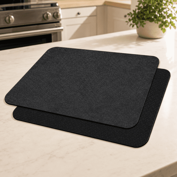 2-Pack Heat Resistant Felt Mats, 17×12 inch Countertop Protective Sliding Pads for Air Fryers, Coffee Makers, Toasters & Small Kitchen Appliances