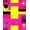 Pink Yellow Black, Pattern 10, variant on ODIKA 8'x10' Washable Area Rug Durable, Non-Slip Funky Retro 80S Geometric Bold Memphis Squiggle Interlocking for Living Room, Under Sectional, Family
