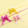 thumbnail image 3 of HOMEMAXS 20PCS Golden Side Design Pull Bows Gift Knot Ribbons String Bows for Wedding Gift Wrapping Car Decoration (Yellow), 3 of 6