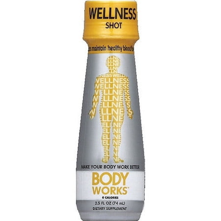 Body Works Wellness Shot Dietary Supplement, 2.5 fl oz, (Pack of 6)