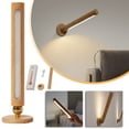 thumbnail image 6 of Yika Lamp 360 Degree Rotatable Wooden LED Wall Lamp LED Desk Lamp Corridor Light, 6 of 8