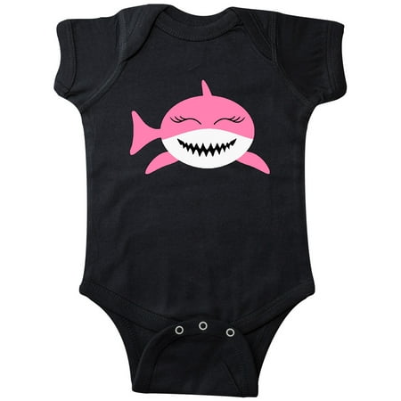 

Inktastic Cute Pink Shark Gift Baby Boy or Baby Girl Bodysuit