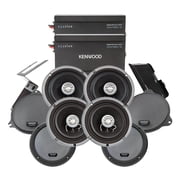 Kenwood Front and Rear Amplified Speaker Package for 2014-Up Select Harley Davidson Motorcycles