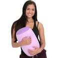 thumbnail image 3 of Deluxe Comfort Mooshi Squish Microbead Bed Pillow (14" x 7") ? Airy Squishy Soft Microbeads ? Eighteen Fun Bubbly Colors To Choose From ? Cuddly and Fun Dormroom Accessory ? Bed Pillow, Light Purple, 3 of 6