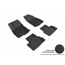 3D MAXpider 2016-2019 Fits Chevrolet Volt 1st Row 2nd Row Kagu Carbon Fiber Embossed Pattern Black Floor Mat L1CH07901509