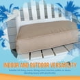 thumbnail image 6 of Island Retreat All-Weather Outdoor Solid Color Seat Cushion - Champagne - Set of 2, 6 of 7