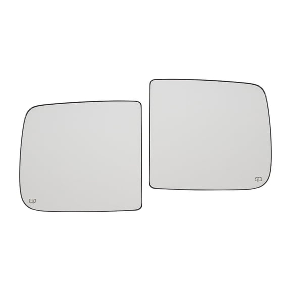 KarParts360 For Dodge Ram 1500/2500/3500 2010 Mirror Glass Driver And Passenger Side | Pair | Outer | Rear View | With Towing Package | 6 by 9 Trailer Tow | Fold-Away | CH1324127, CH1325127