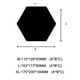 thumbnail image 5 of Calcomanías de pared hexagonales, 12 PCS Pegatinas de pared de espejo de acrílico extraíbles grandes para la decoración del dormitorio de la sala de estar del hogar Xemadio 2034816-6, 5 of 9
