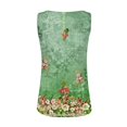thumbnail image 5 of Débardeurs & Camisoles pour Femmes Liquidation Gilet Mélangé Mode Décontractée Imprimé Floral Bouton Sans Manches, 5 of 5